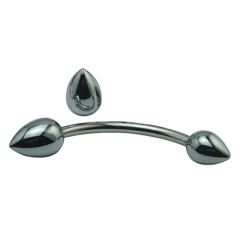 Generique Stimulateur de prostate en métal Double Head 25cm